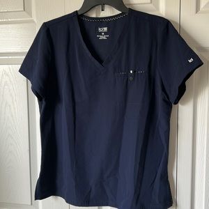 Koi Next Gen Scrubs Top Shirt Navy Blue - Size Medium